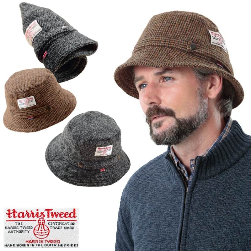 scottish tweed rain hat