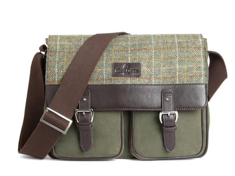 mens harris tweed bag