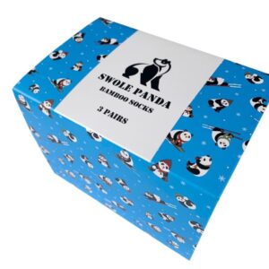 Blue Christmas Sock Box - 3 Pairs of Bamboo Socks (His)