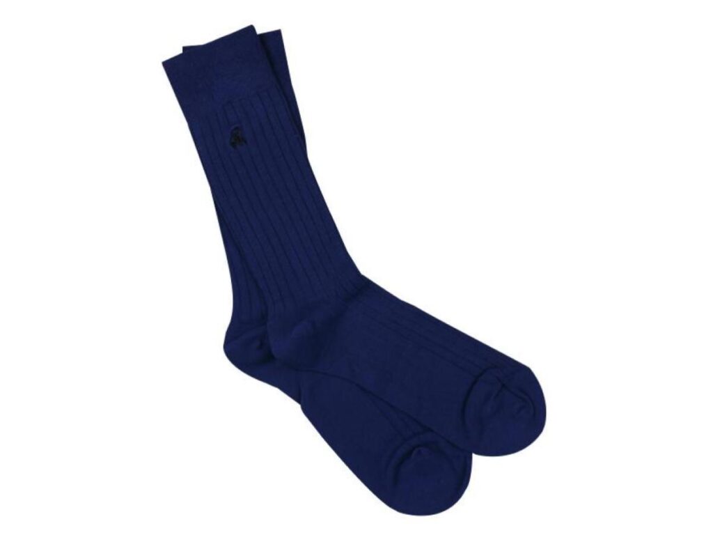 Blue Christmas Sock Box - 3 Pairs of Bamboo Socks (His)