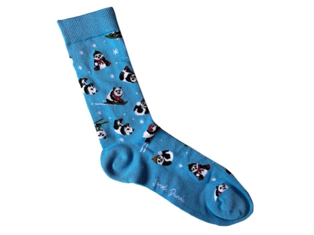 Blue Christmas Sock Box - 3 Pairs of Bamboo Socks (His)