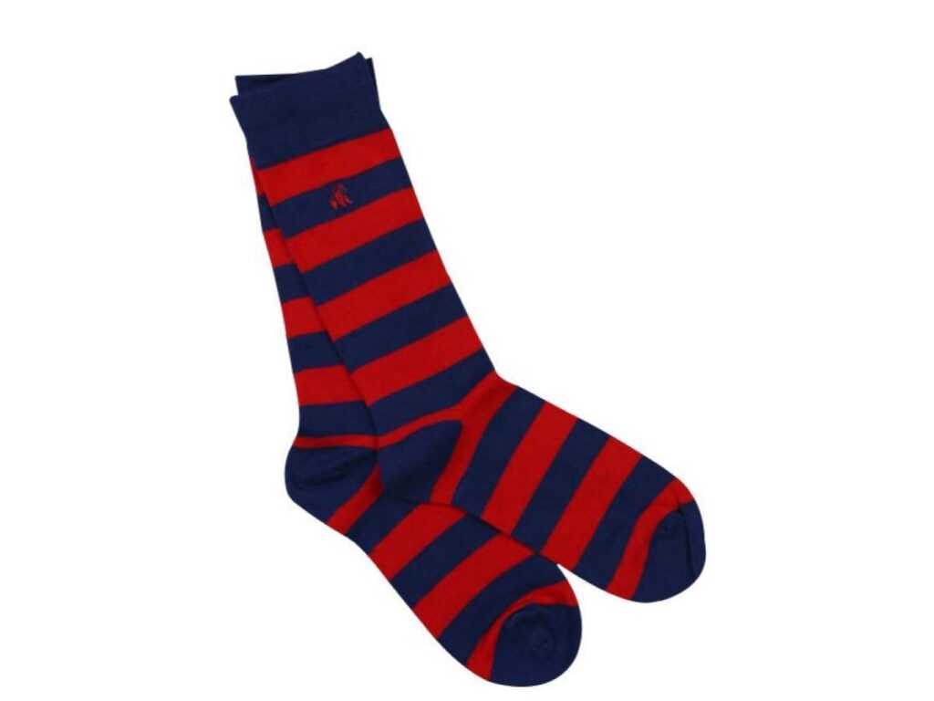 Red Christmas Sock Box - 3 Pairs of Bamboo Socks (His)