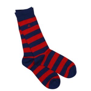 Red Christmas Sock Box - 3 Pairs of Bamboo Socks (His)