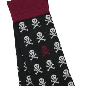 Black Skull Bamboo Socks