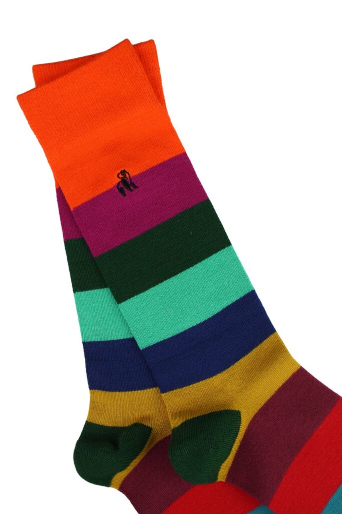 Block Striped Bamboo Socks