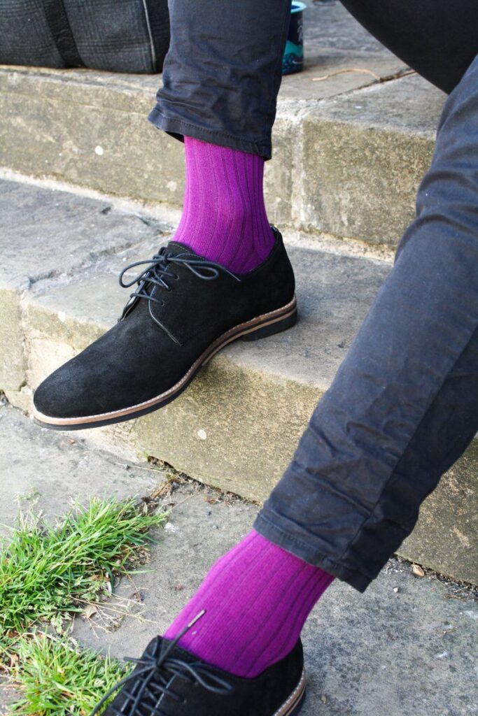 Deep Purple Bamboo Socks