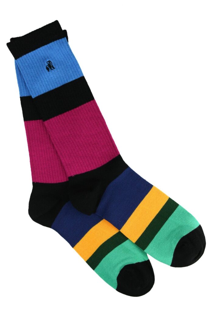 Rugby Stripe Bamboo Socks