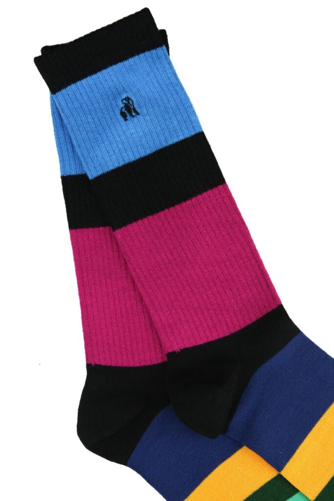 Rugby Stripe Bamboo Socks