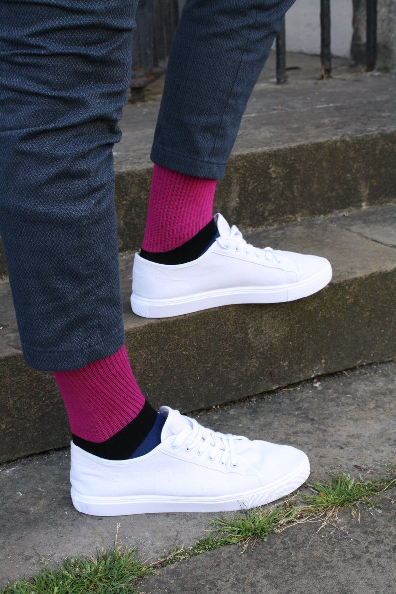 Rugby Stripe Bamboo Socks by Smart Clothes York Yorkshire