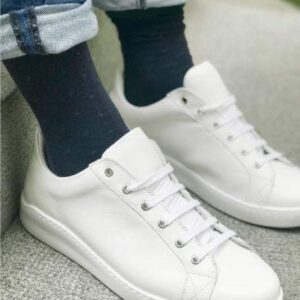 Spotted Navy Bamboo Socks