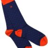 Spotted Orange Bamboo Socks