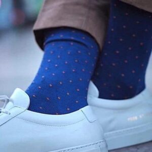 Spotted Orange Bamboo Socks