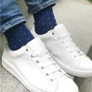 Spotted Orange Bamboo Socks