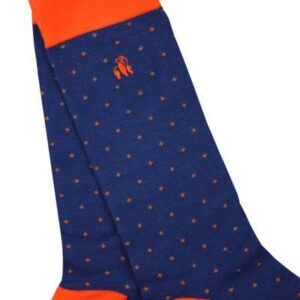 Spotted Orange Bamboo Socks