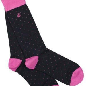 Spotted Pink Bamboo Socks
