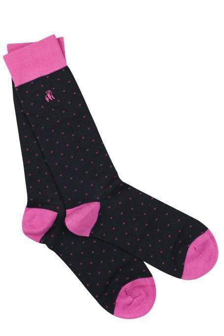 Spotted Pink Bamboo Socks
