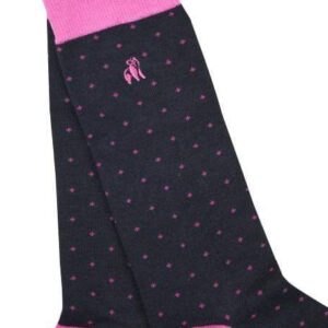 Spotted Pink Bamboo Socks