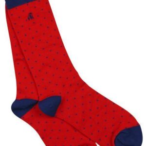 Spotted Red Bamboo Socks
