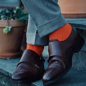 Tangerine Orange Bamboo Socks