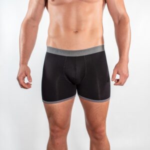 Bamboo Boxers - Black / Grey Band
