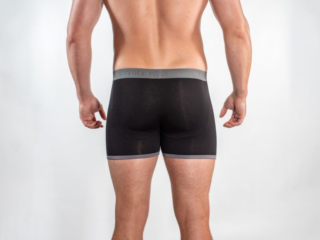 Bamboo Boxers - Black / Grey Band