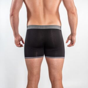 Bamboo Boxers - Black / Grey Band
