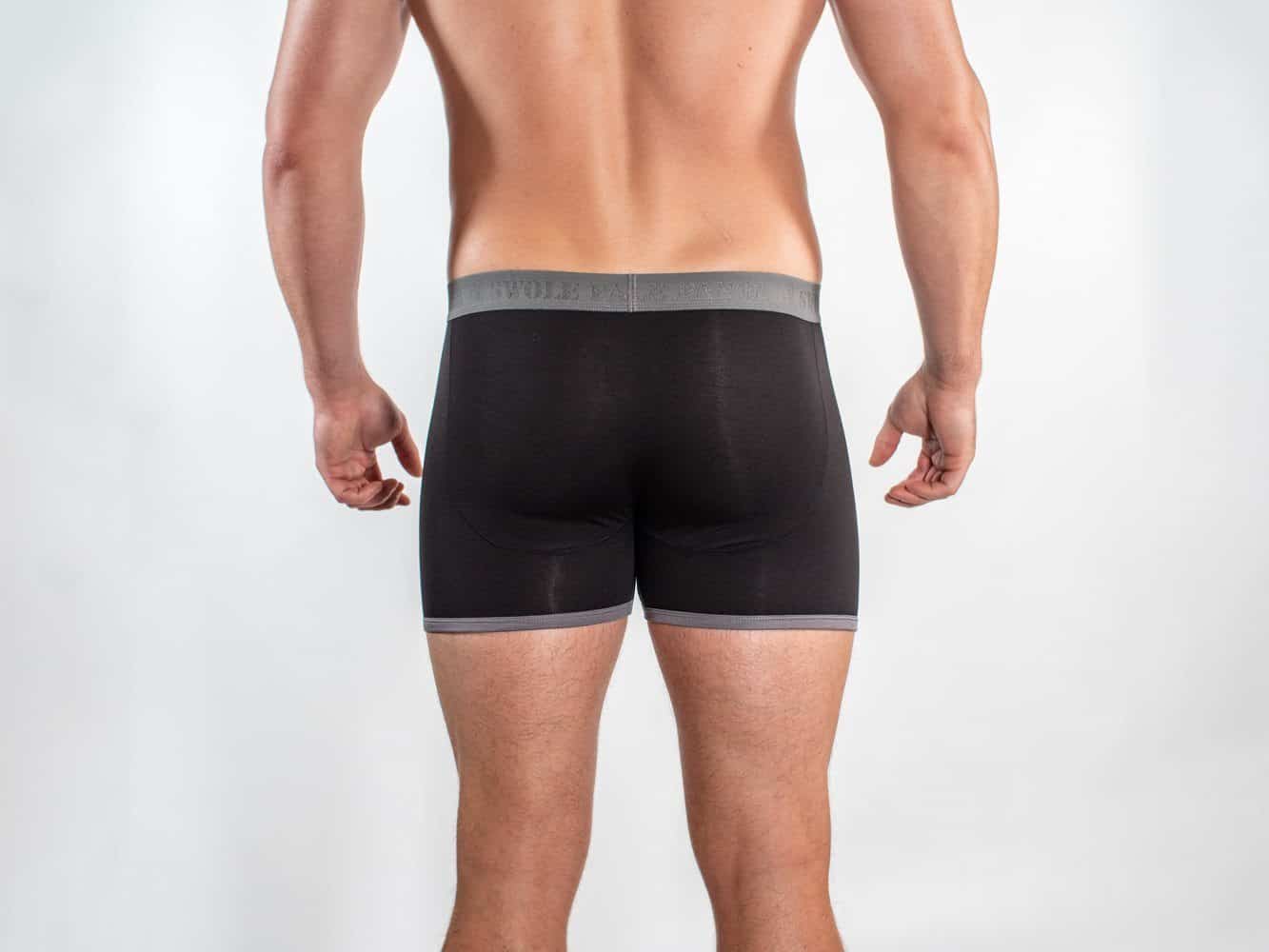 Bamboo Boxers - Black / Grey Band by Smart Clothes York Yorkshire