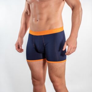 Bamboo Boxers - Navy / Orange Band