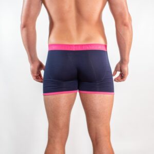 Bamboo Boxers - Navy / Pink Band