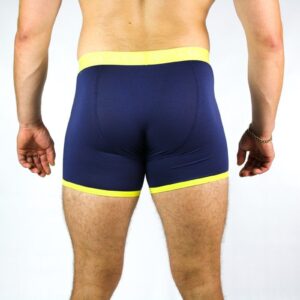 Bamboo Boxers - Navy / Yellow Band