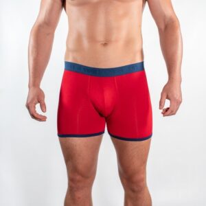 Bamboo Boxers - Red / Blue Band