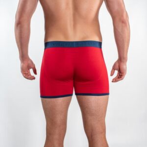Bamboo Boxers - Red / Blue Band
