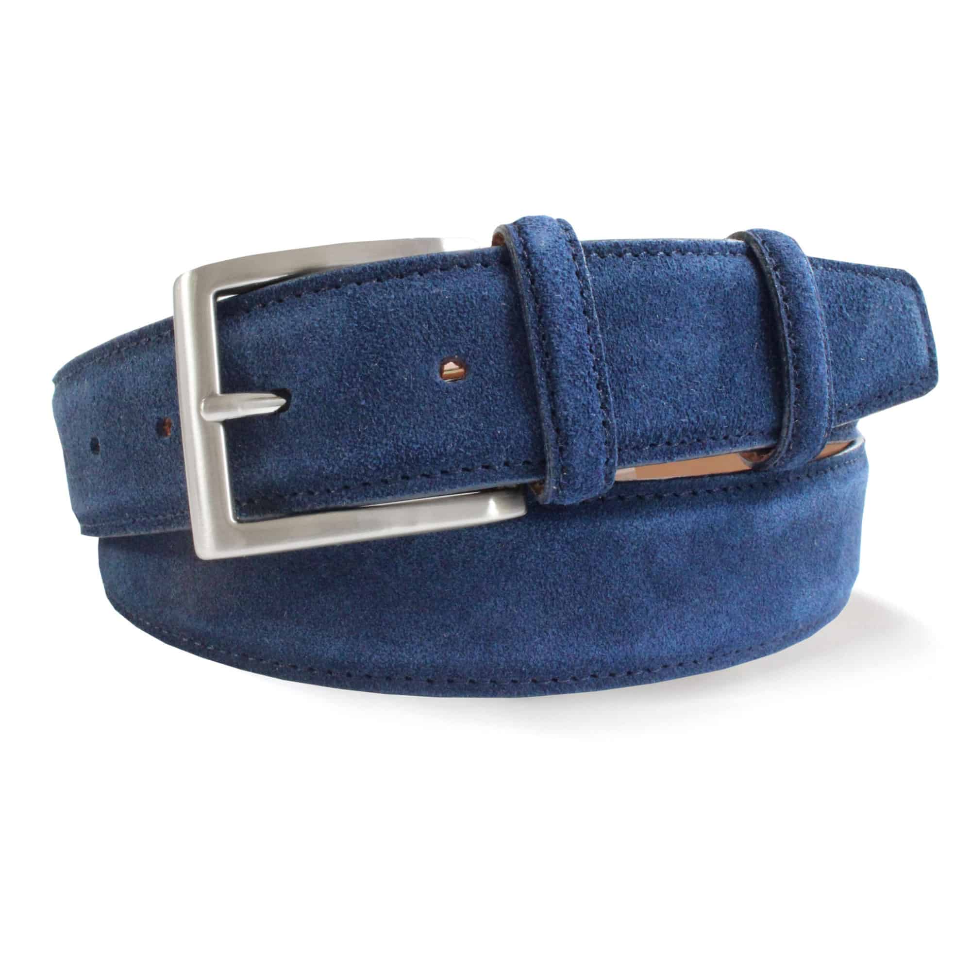 Blue Suede Belt by Smart Clothes York Yorkshire