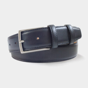 Woven Leather Belt Brown/Ochre